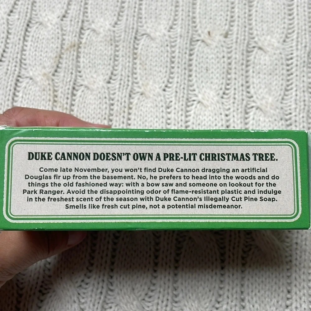 NWOT Duke Cannon Supply Co Bar soap “Illegally Cut Pine” “Big Ass Brick of Soap”